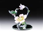 ETG26 Glass Hummingbird with Flower